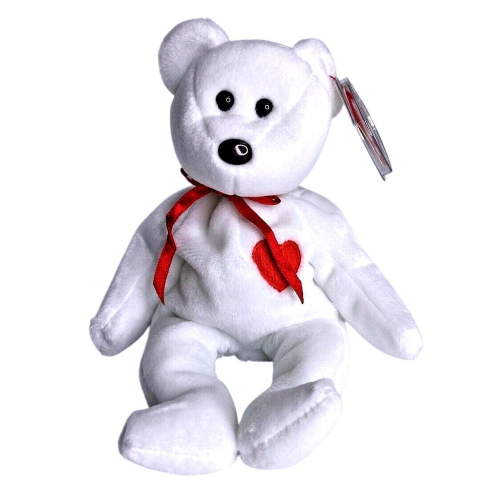 1993 Ty Beanie Baby "Valentino" Retired Bear BB10 E2